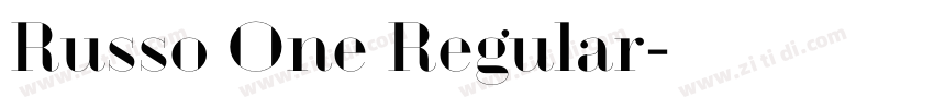 Russo One Regular字体转换 Russo One Regular字体转换